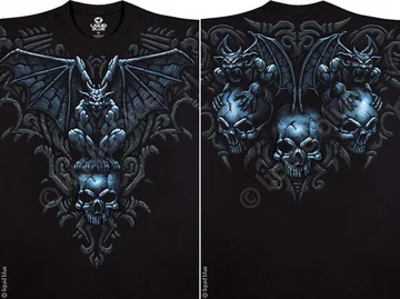 Рисунки на футболках из этой серии сложно объяснить с точки зрения науки... Это мир вне нашего понимания, мир мистики и чудовищ, демонов и драконов... это мир футболок для тех кто верит в чудеса.Яркие рисунки футболок, футболки из облегченного спортивного хлопка. Как обычно у футболок нет швов, рисунок нанесен на футболку по специальной технологии: не прощупывается и не выгорает.